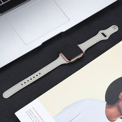 Leather Replacement Strap Watchband with Steel Button, For Apple Watch Series 7  41mm / & 6 & SE & 5 & 4 40mm, For Apple Watch Series  7  45mm / & 6 & SE & 5 & 4 44mm