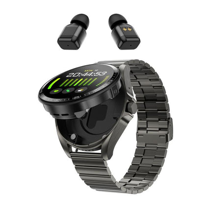 F36 1.46 inch HD Screen 2 in 1 Wireless Earphone Smart Watch, Support Dual-Device Connection