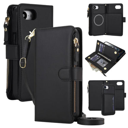 KLT-033 Detachable 2 in 1 Zipper Wallet Magnetic Phone Case with Lanyard, For iPhone 18 Pro, For iPhone 18 Pro Max, For iPhone 17e / 16e