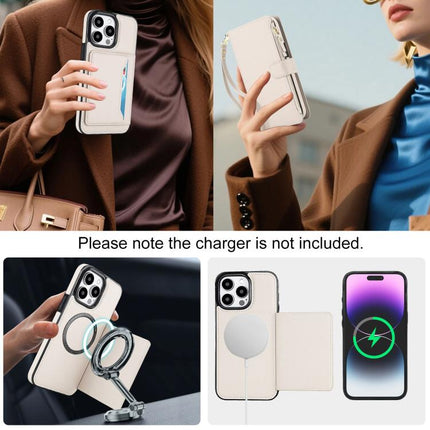 KLT-033 Detachable 2 in 1 Zipper Wallet Magnetic Phone Case with Lanyard, For iPhone 15 Pro, For iPhone 15 Plus / 14 Plus, For iPhone 15