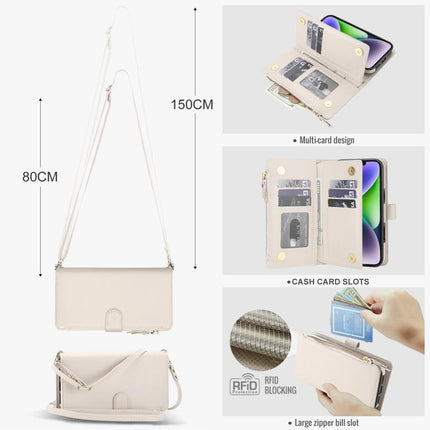 KLT-033 Detachable 2 in 1 Zipper Wallet Magnetic Phone Case with Lanyard, For iPhone 14 / 13, For iPhone 14 Pro, For iPhone 14 Pro Max