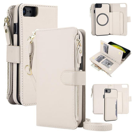 KLT-033 Detachable 2 in 1 Zipper Wallet Magnetic Phone Case with Lanyard, For iPhone SE 2022 / SE 2020 / 8 / 7, For iPhone 13 Pro Max, For iPhone 13 Pro