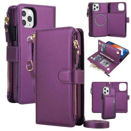 KLT-033 Detachable 2 in 1 Zipper Wallet Magnetic Phone Case with Lanyard, For iPhone SE 2022 / SE 2020 / 8 / 7, For iPhone 13 Pro Max, For iPhone 13 Pro