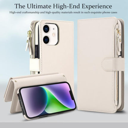 KLT-033 Detachable 2 in 1 Zipper Wallet Magnetic Phone Case with Lanyard, For iPhone 12 mini, For iPhone 11 Pro Max, For iPhone 11
