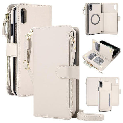 KLT-033 Detachable 2 in 1 Zipper Wallet Magnetic Phone Case with Lanyard, For iPhone 11 Pro, For iPhone X / XS, For iPhone XR