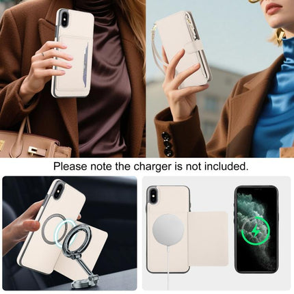KLT-033 Detachable 2 in 1 Zipper Wallet Magnetic Phone Case with Lanyard, For iPhone XS Max, For iPhone 8 Plus / 7 Plus