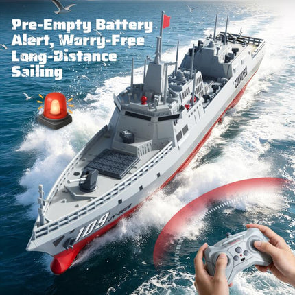 JJR/C S28 2.4GHz RC Destroyer Model Supports Water Spray