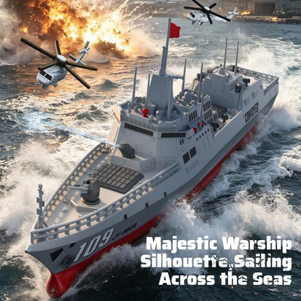 JJR/C S28 2.4GHz RC Destroyer Model Supports Water Spray