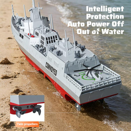 JJR/C S28 2.4GHz RC Destroyer Model Supports Water Spray