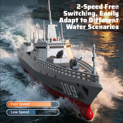 JJR/C S28 2.4GHz RC Destroyer Model Supports Water Spray