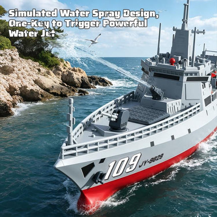 JJR/C S28 2.4GHz RC Destroyer Model Supports Water Spray
