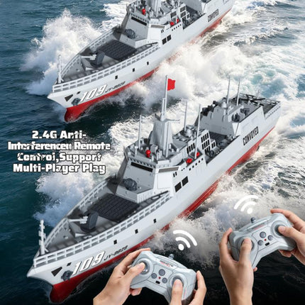 JJR/C S28 2.4GHz RC Destroyer Model Supports Water Spray
