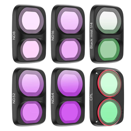 For DJI Osmo Pocket 4P Sunnylife Camera Lens Filter, MCUV, CPL, ND8, ND16, ND32, ND64, ND8/PL, ND16/PL, ND32/PL, ND64/PL, Black Mist 1/4, 3 in 1 Shadow Filter Set, 3 in 1 Mixed Filter Set, 4 in 1 ND/PL Set, 4 in 1 ND Set, 4 in 1 Mixed Filter Set       ...
