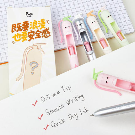 4 PCS/Set Fire Extinguisher Design 0.5mm Tip Retractable Gel Pen for Students