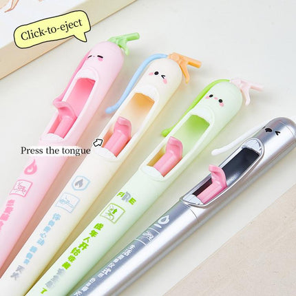 4 PCS/Set Fire Extinguisher Design 0.5mm Tip Retractable Gel Pen for Students