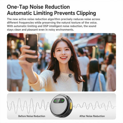 Q10 Magnetic Live Streaming Wireless Lavalier Noise Reduction Microphone, Type-C, 8 Pin, Type-C+8 Pin