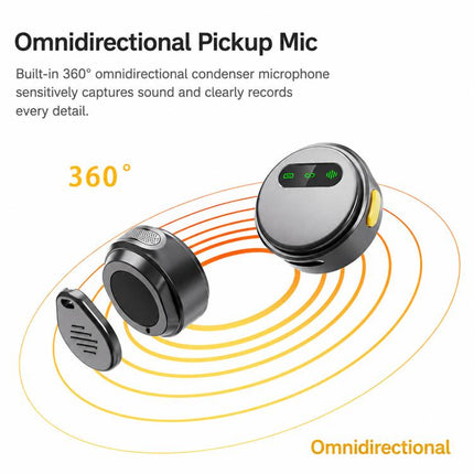 Q10 Magnetic Live Streaming Wireless Lavalier Noise Reduction Microphone, Type-C, 8 Pin, Type-C+8 Pin