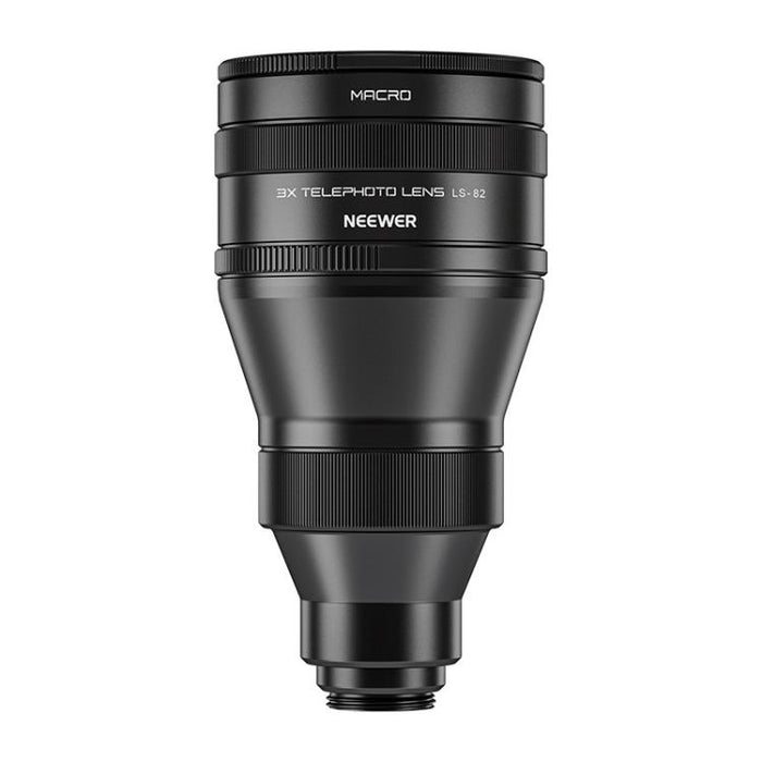NEEWER 3X Phone Telephoto Lens, without Macro Lens, with Macro Lens, Universal Clip For 17mm Threaded Lens, LS-89 Upgraded Version