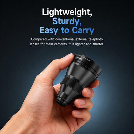 NEEWER 3X Phone Telephoto Lens, without Macro Lens, with Macro Lens, Universal Clip For 17mm Threaded Lens, LS-89 Upgraded Version