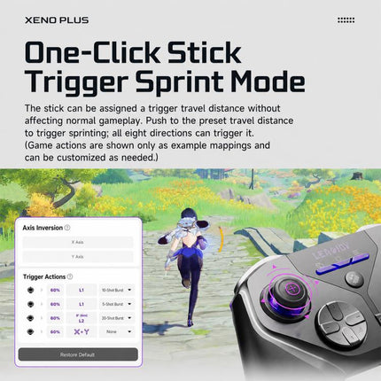 GameSir LeadJoy Xneo Plus Bluetooth Wired Dual Mode Game Controller Accessories, Xneo Plus Set, Magic Key, Magic Cap No.2