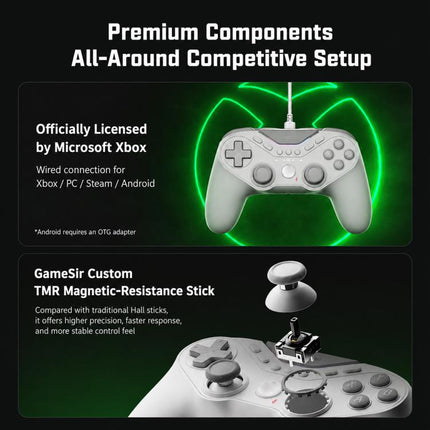 GameSir T3 Pro Tarantula Wired Game Controller for Xbox, PC, Steam and Android, T3 Pro