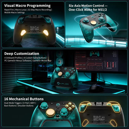 GameSir G7 Pro 8K Aimlabs Edition Tri-Mode Wireless Game Controller, G7 Pro 8K Aimlabs Edition