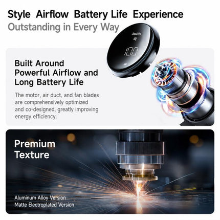 JisuLife Pro1S High-Speed ??Turbo Handheld Fan with Long Battery Life, 5000mAh
