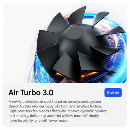 JisuLife Pro1S High-Speed ??Turbo Handheld Fan with Long Battery Life, 5000mAh