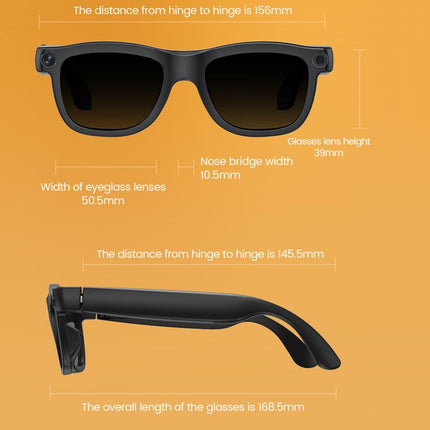 E09C Photochromic Lenses Smart AI Glasses with 8MP HD Camera, BT Call, Video Recording, WiFi Transmission, Al Smart Voice Assistant, E09C