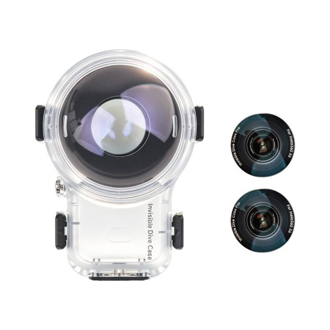 Invisible Dive Housing 60m Waterproof Case with Dedicated Lens & Magnetic Base, For Insta360 X6 Magnetic Base