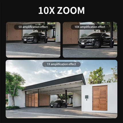 V380 Outdoor Triple-Lens Security Camera 360 PTZ Panoramic View Camera with Dual Solar Panels, 4G Version, WiFi Version