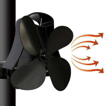 YL-105 4-Blade Aluminum Heat Powered Fireplace Stove Fan, YL-105 (Silver), YL-105(White), YL-105 (Black), YL-105 (Bronze), YL-105 (Grey), YL-105 (Gold), YL-105 (Rose Red)