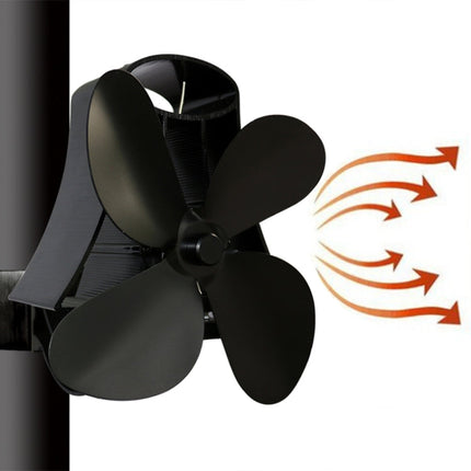 YL-105 4-Blade Aluminum Heat Powered Fireplace Stove Fan, YL-105 (Rose Red), YL-105 (Silver), YL-105(White), YL-105 (Black), YL-105 (Bronze), YL-105 (Grey), YL-105 (Gold)
