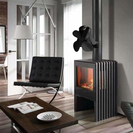 YL-105 4-Blade Aluminum Heat Powered Fireplace Stove Fan, YL-105 (Rose Red), YL-105 (Silver), YL-105(White), YL-105 (Black), YL-105 (Bronze), YL-105 (Grey), YL-105 (Gold)