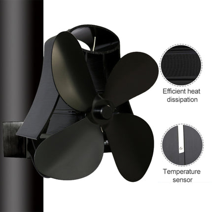 YL-105 4-Blade Aluminum Heat Powered Fireplace Stove Fan, YL-105 (Silver), YL-105(White), YL-105 (Black), YL-105 (Bronze), YL-105 (Grey), YL-105 (Gold), YL-105 (Rose Red)