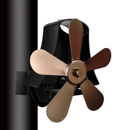 YL-106 5-Blade High Temperature Aluminum Heat Powered Fireplace Stove Fan, YL-106 (Black), YL-106 (Bronze), YL-106 (Grey), YL-106 (Gold), YL-106 (Rose Red), YL-106 (Silver), YL-106 (White)