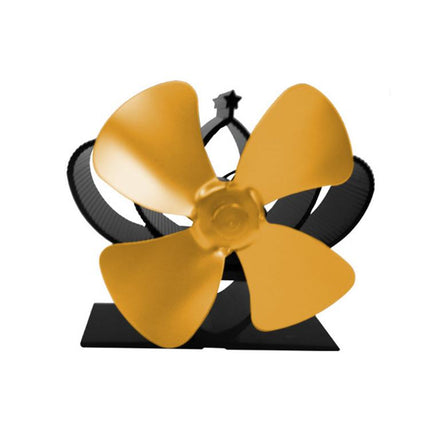 YL201 4-Blade High Temperature Metal Heat Powered Fireplace Stove Fan, YL201 (Grey), YL201 (Gold), YL201 (Rose Red), YL201 (Silver), YL201 (Black), YL201 (Bronze)