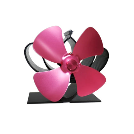YL201 4-Blade High Temperature Metal Heat Powered Fireplace Stove Fan, YL201 (Grey), YL201 (Gold), YL201 (Rose Red), YL201 (Silver), YL201 (Black), YL201 (Bronze)