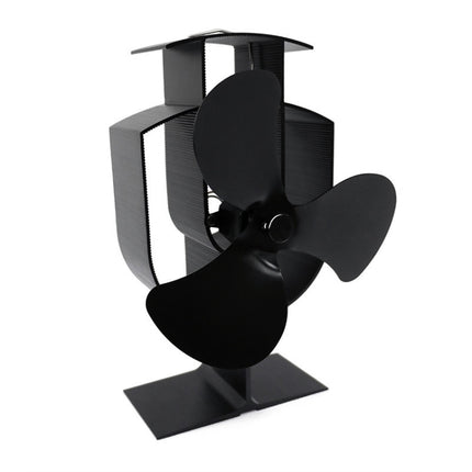 YL401 3-Blade High Temperature Metal Heat Powered Fireplace Stove Fan, YL401 (Black), YL401 (Bronze), YL401 (Gold), YL401 (Silver), YL401 (White)