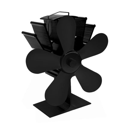 YL602 5-Blade High Temperature Metal Heat Powered Fireplace Stove Fan, YL602 (Bronze), YL602 (Grey), YL602 (Gold), YL602 (Rose Red), YL602 (Silver), YL602 (Black)