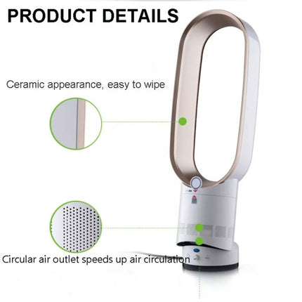 16 inch Household Mute Shaking Head Remote Control Desk Electric Leafless Fan