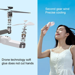 Xiaomi Youpin JISULIFE F8 Multifunctional Mini Fan Handheld Folding Fan, F8 (Brown), F8 V, F8 (White)