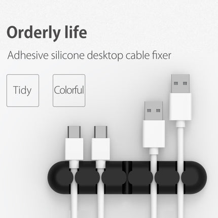 ORICO CBS5 Silicone Material Desktop Cable Manager Winder Fixer, Size: 9.6*2*1.2cm