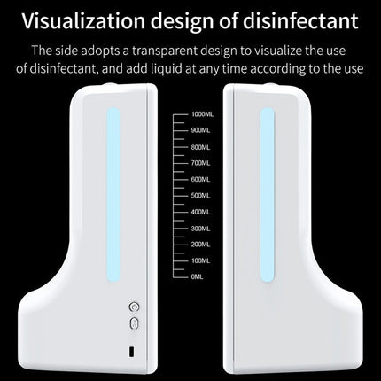 K9 Handsfree Non-contact Body Light-sensitive Distance Sensor Thermometer + 1000ml Automatic Non-contact Liquid Soap Dispenser, K9