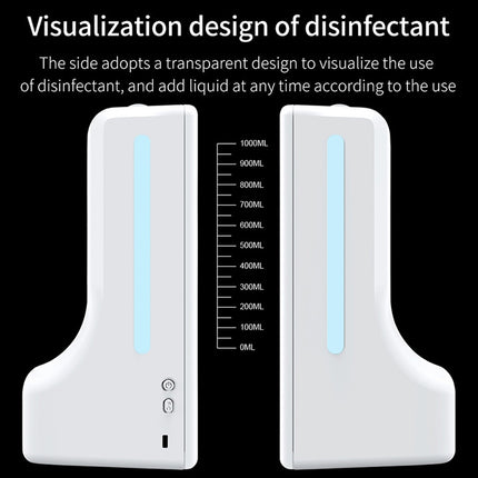 K9 Handsfree Non-contact Body Light-sensitive Distance Sensor Thermometer + 1000ml Automatic Non-contact Liquid Soap Dispenser, K9