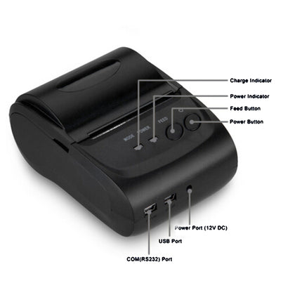 POS-5802 Thermal Line Bluetooth Receipt Printer(Black), POS-5802