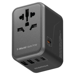 MOMAX 1-World UA8 PD 70W Fast Charger Power Adapter, UA8