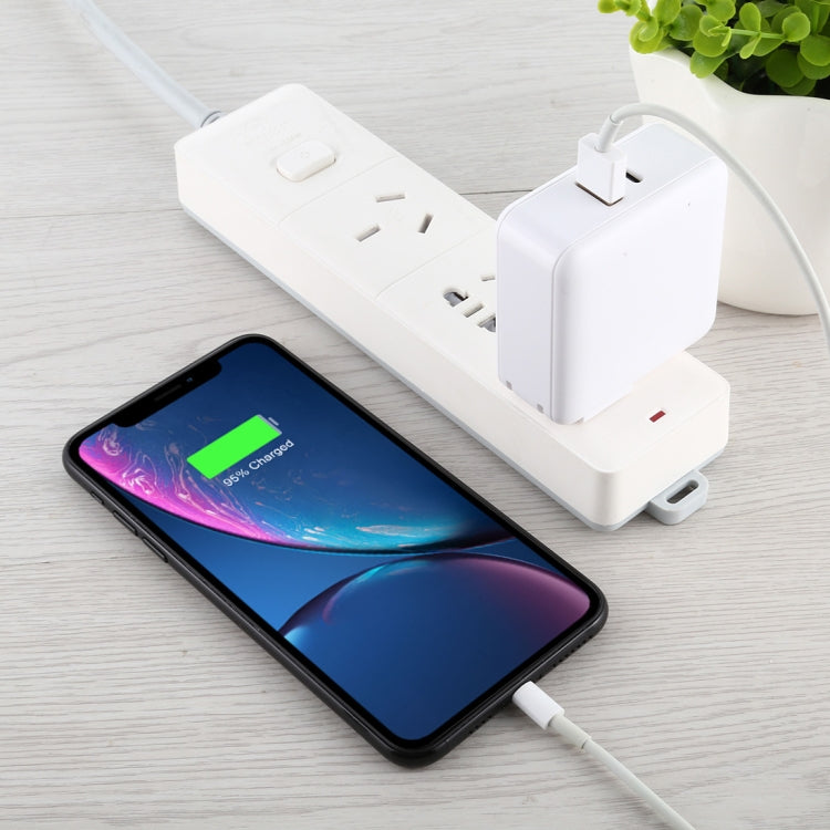 PD65W-A6 PD 65W 90 Degrees Foldable Pin Portable Multi-function USB Quick Charger, US Plug