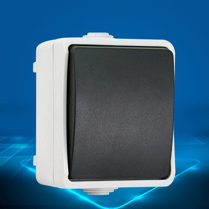 IP44 Waterproof Kitchen Bathroom Single Control Switch, EU Plug