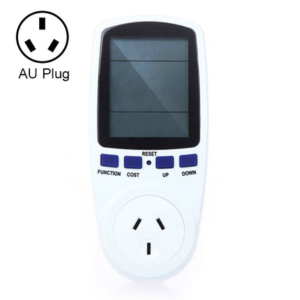 AC 240V 50Hz Max 10A LCD Display Power Meter Energy Watt Amps Volt Electricity Usage Monitor Analyzer, AU Plug, AC 240V  AU Plug